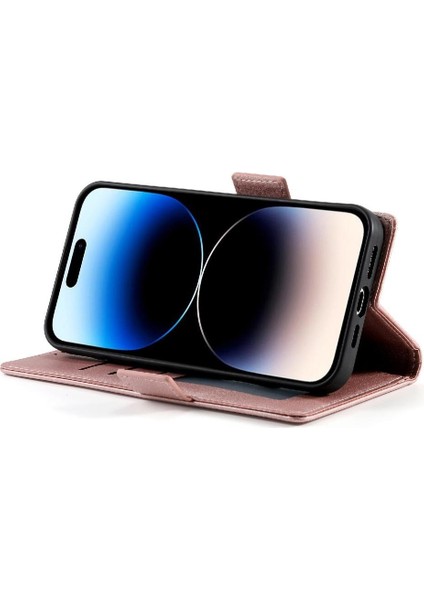 IPhone 14 Pro Günlük Kullanım Için Flip Case Kart Yuvaları Cüzdan Çevirme Iş (Yurt Dışından)