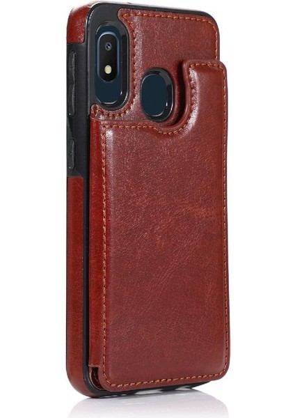 Cüzdan Kılıf Samsung Galaxy A20E / A10E Pu Deri Çift Manyetik (Yurt Dışından) fiyatları