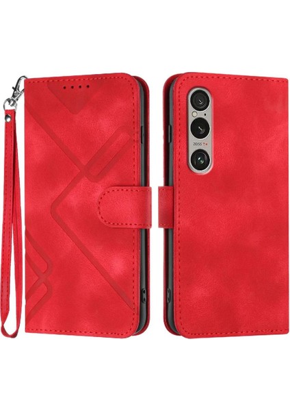 Sony Xperia 1VI 2024 Flip Cüzdan Için Flip Case Pu Deri Kart Yuvası ile (Yurt Dışından)