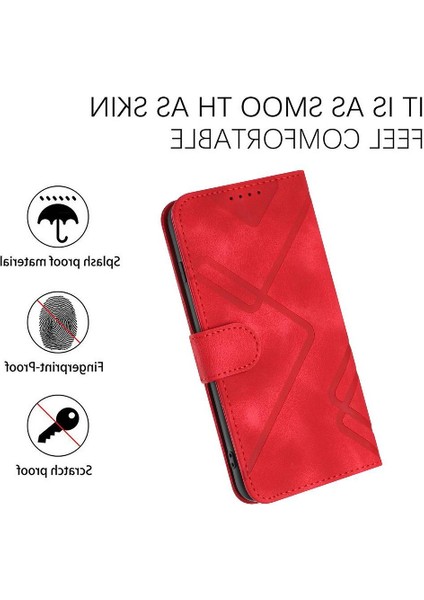IPhone 16 Için Flip Case Artı Kart Yuvası Standı ile Pu Deri Flip Cüzdan (Yurt Dışından)