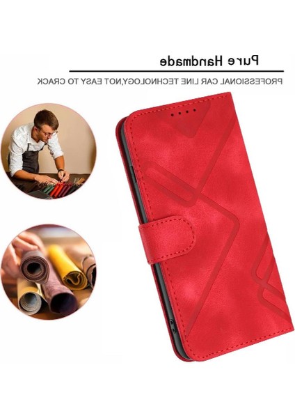 Kart Yuvası ile IPhone 16 Pro Max Pu Deri Manyetik Kapak Için Flip Case (Yurt Dışından)