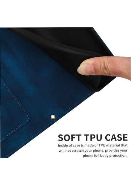 IPhone 14 Için Cüzdan Durumda Artı Kart Tutucu Pu Deri Anti Scratch Kapatma (Yurt Dışından)