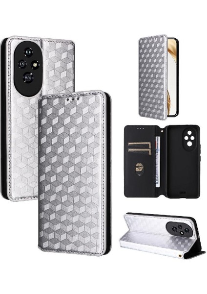 Onur Için Flip Case 200 5g Kart Yuvaları Tutucu Cüzdan Pu Deri 3D (Yurt Dışından)