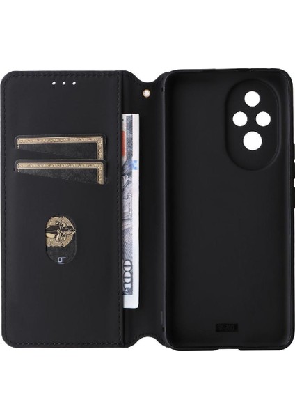 Onur Için Flip Case 200 5g Kart Yuvaları Tutucu Cüzdan Pu Deri 3D (Yurt Dışından) indirimleri