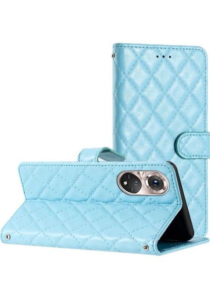 Huawei P50 Pro Tpu Darbeye Kart Yuvaları Tutucu Kickstand Pu Için Flip Case (Yurt Dışından)