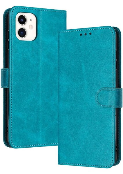 Toka Saf Renk Kickstand Pu Deri ile IPhone 11 Için Flip Case (Yurt Dışından)