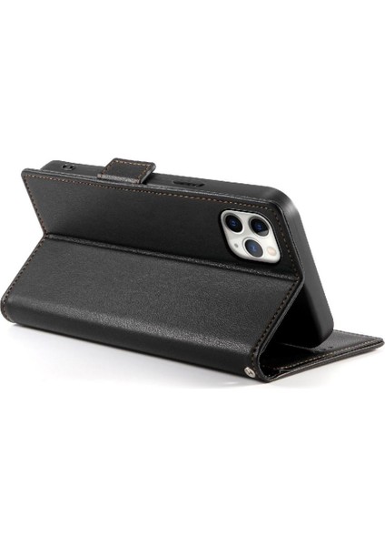 IPhone 11 Için Flip Case Pro Max Cüzdan Kartvizit Yuvaları Günlük Kullanım Flip (Yurt Dışından)