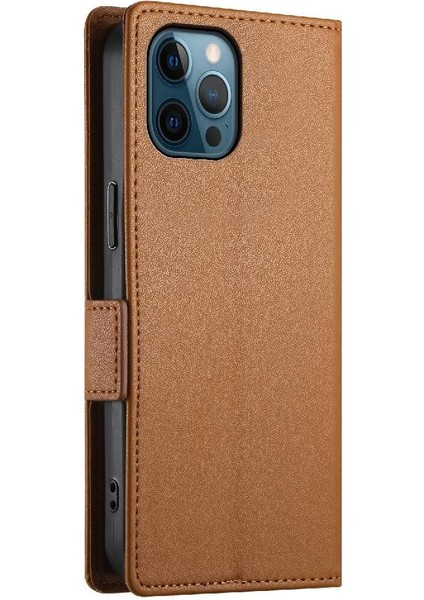 IPhone 12 Için Flip Case Pro Max Günlük Kullanım Flip Cüzdan Kartvizit Yuvaları (Yurt Dışından)