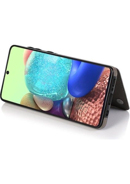 Samsung Galaxy A71 4g Flip Darbeye Pu Için Kart Tutucu Kılıf ile Cüzdan (Yurt Dışından)