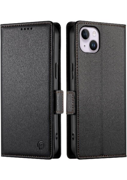 IPhone 14 Için Flip Case Artı Flip Kartvizit Yuvaları Günlük Kullanım Cüzdan (Yurt Dışından)
