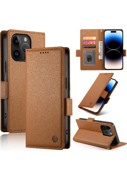 Mays Boutique IPhone 14 Pro Günlük Kullanım Için Flip Case Kart Yuvaları Cüzdan Çevirme Iş (Yurt Dışından)