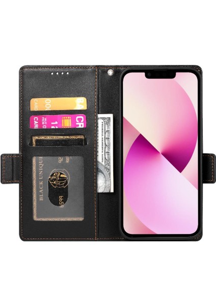 IPhone 13 Kart Yuvaları Için Flip Case Günlük Kullanım Cüzdan Iş Çevirme (Yurt Dışından) indirimleri
