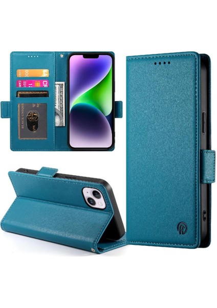 IPhone 14 Için Flip Case Artı Flip Kartvizit Yuvaları Günlük Kullanım Cüzdan (Yurt Dışından)