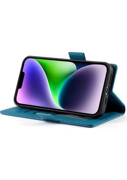 IPhone 14 Için Flip Case Artı Flip Kartvizit Yuvaları Günlük Kullanım Cüzdan (Yurt Dışından)