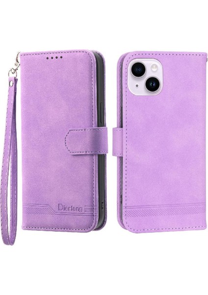 IPhone 14 Için Flip Case Artı Premium Kart Yuvaları Manyetik Kapatma Nakit (Yurt Dışından)