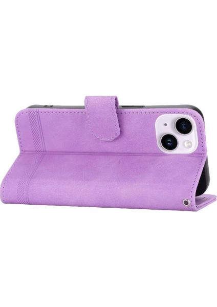 IPhone 14 Için Flip Case Artı Premium Kart Yuvaları Manyetik Kapatma Nakit (Yurt Dışından)