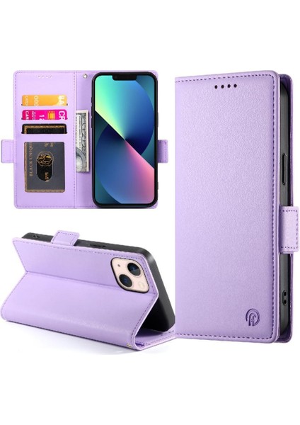 IPhone 13 Için Flip Case Mini Kartvizit Yuvaları Cüzdan Günlük Kullanım Flip (Yurt Dışından)