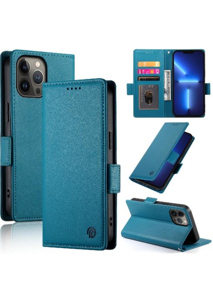 IPhone 13 Için Flip Case Pro Max Kartvizit Yuvaları Cüzdan Günlük Kullanım Flip (Yurt Dışından)