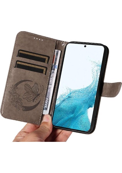 Samsung Galaxy S21 Artı Yüksek Kaliteli Deri ile Kabartmalı Flip Case (Yurt Dışından) modelleri