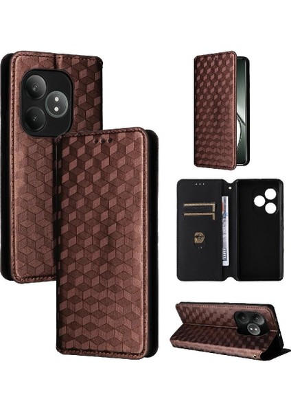 Realme Gt 6t Kart Yuvaları Için Flip Case Tutucu Cüzdan Manyetik Kapatma Pu (Yurt Dışından) fiyatları