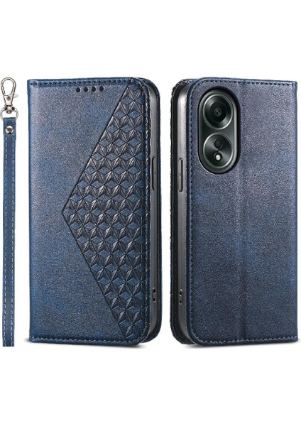 Oppo Flip 4g El Kayışı Standı Cüzdan Günlük Kullanım Eşkenar Dörtgen Şekli Için Flip Case (Yurt Dışından)