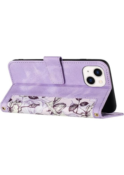 IPhone 15 Için Cüzdan Durumda Artı Anti Scratch Kart Tutucu Manyetik Kapatma (Yurt Dışından)