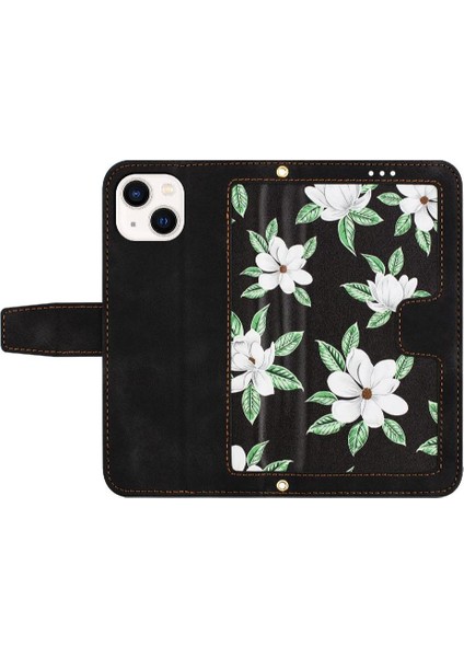 IPhone 15 Için Cüzdan Durumda Artı Anti Scratch Kart Tutucu Manyetik Kapatma (Yurt Dışından)