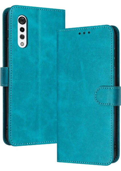 Lg Kadife Için Flip Case/kadife 5g Kart Yuvası ile Pu Deri Saf Renk (Yurt Dışından)