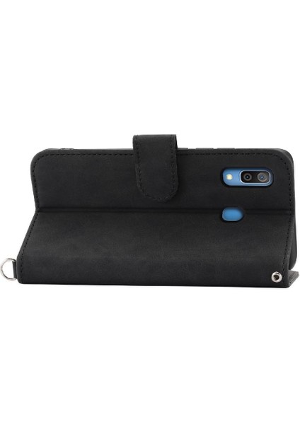 Samsung Galaxy A30 Bileklik Kabartmalı Darbeye Dayanıklı Çoklu Için Flip Case (Yurt Dışından) fırsatları
