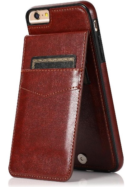 IPhone 6 Plus/6s Plus Kart Tutucu Manyetik Toka Kickstand ile Uyumlu (Yurt Dışından)
