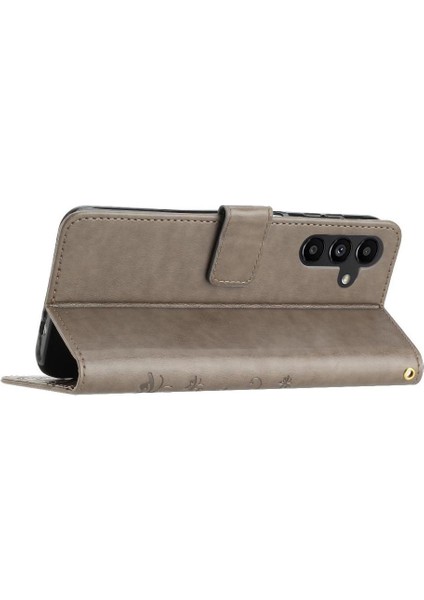 Samsung Galaxy A15 Için Filp Durumda 5g Pu Deri Kart Tutucu Kickstand Bilek (Yurt Dışından)