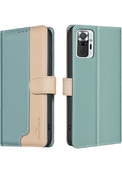 Xiaomi Redmi Not 10 Pro Için Flip Case Rfıd Engelleme Flip Folio Kart Yuvaları (Yurt Dışından)