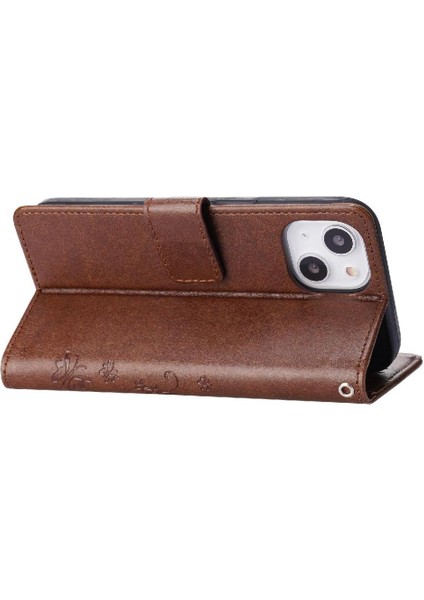 IPhone 15 Için Pu Deri Kickstand Durumda Kart Tutucu Manyetik Kapatma (Yurt Dışından) fiyatları
