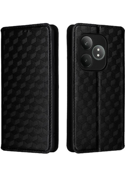 Realme Gt 6t Kart Yuvaları Için Flip Case Tutucu Cüzdan Manyetik Kapatma Pu (Yurt Dışından)