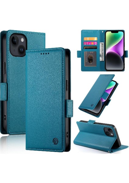 IPhone 14 Cüzdan Günlük Kullanım Için Flip Case Kartvizit Yuvaları (Yurt Dışından)