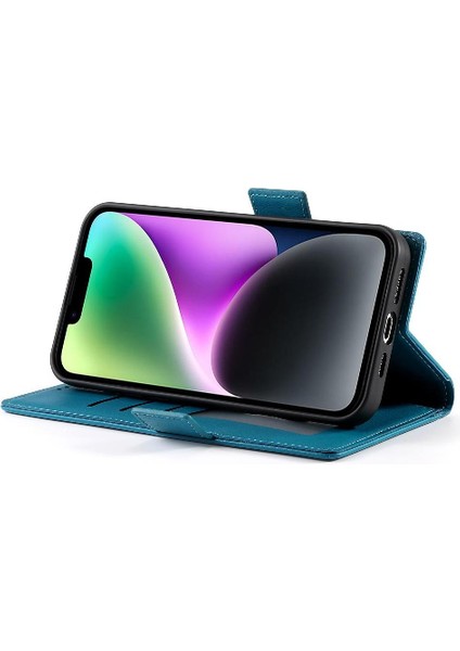 IPhone 14 Cüzdan Günlük Kullanım Için Flip Case Kartvizit Yuvaları (Yurt Dışından) modelleri