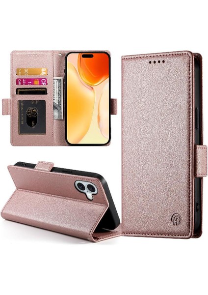 IPhone 16 Için Flip Case Kartvizit Yuvaları Flip Cüzdan Günlük Kullanım (Yurt Dışından) fırsatları