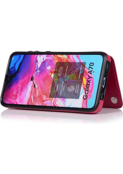 Kart ile Samsung Galaxy A50/A50S Kickstand Pu Deri Için Cüzdan Kılıf (Yurt Dışından) fiyatları
