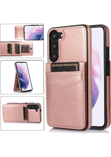Kredi Manyetik ile Samsung Galaxy S23 Artı Durumda Cüzdan ile Uyumlu (Yurt Dışından)