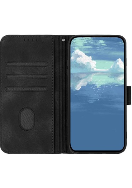 Kart Yuvası ile IPhone 16 Pro Max Pu Deri Manyetik Kapak Için Flip Case (Yurt Dışından)