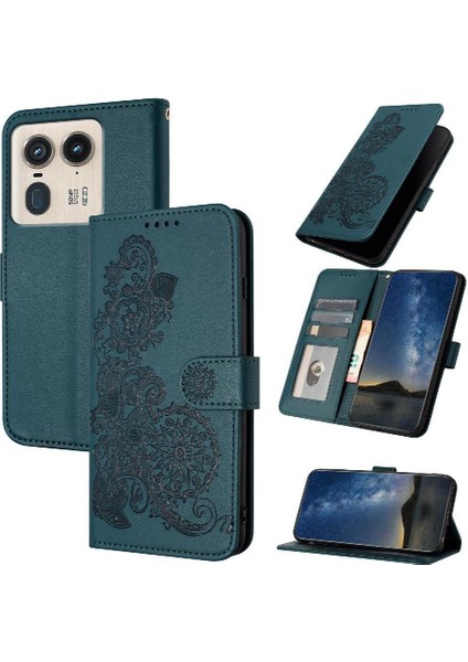 Motorola Moto X50 Ultra Flip Folio Kitap Için Flip Case Kart Yuvası Standı ile (Yurt Dışından)