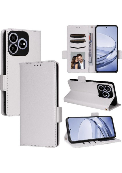 Zte Akson 60 4g Manyetik Kart Yuvaları Tutucu Pu Deri Yan Toka (Yurt Dışından)