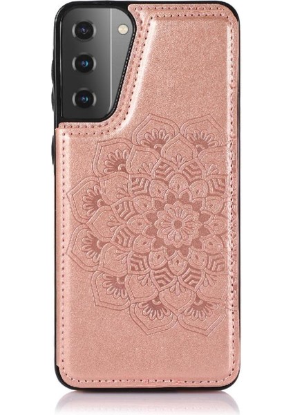 Samsung Galaxy S21 Kabartmalı Mandala Pu Için Kart Tutucu Kılıf ile Cüzdan (Yurt Dışından) fırsatları