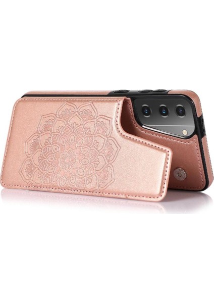 Samsung Galaxy S21 Kabartmalı Mandala Pu Için Kart Tutucu Kılıf ile Cüzdan (Yurt Dışından) indirimleri
