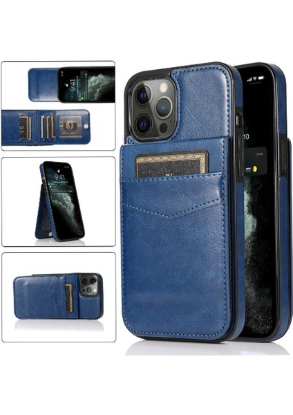 IPhone 12 Pro Kart Tutucu Premium Deri Manyetik Toka ile Uyumlu (Yurt Dışından) fırsatları