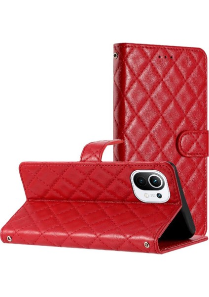 Xiaomi 11 Lite Için Flip Case Pu Deri Cüzdan Kickstand Kart Yuvaları Tutucu (Yurt Dışından)