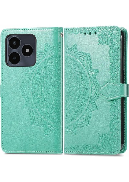 Realme Not 50 Için Flip Case Deri Kılıf Kapak Basit Iş (Yurt Dışından)