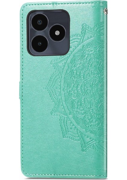 Realme Not 50 Için Flip Case Deri Kılıf Kapak Basit Iş (Yurt Dışından)