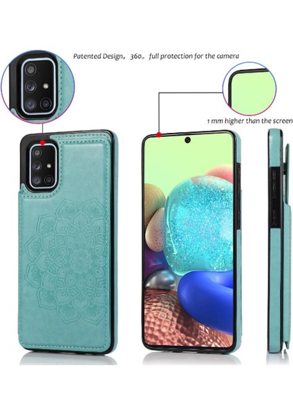 Samsung Galaxy A71 4g Flip Darbeye Pu Için Kart Tutucu Kılıf ile Cüzdan (Yurt Dışından) modelleri