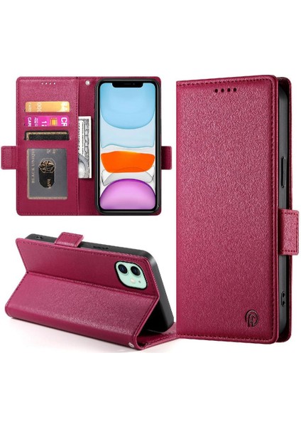 IPhone 11 Iş Cüzdan Günlük Kullanım Için Flip Case Kart Yuvaları Flip (Yurt Dışından) fırsatları